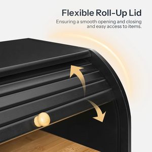 2025 nuovo prodotto controsoffitto grande Breadbox pane con foro di sfiato regolabile porta pane fattoria porta pane con finestra - Product Image 6