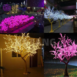 Árbol de Luz LED de PVC Luminoso para Exteriores con Diseño de Flor de Cerezo para Parques Temáticos, Jardines, Plazas y Festivales, Iluminación Ambiental en Venta - Product Image 3