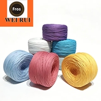 Fil à crocheter élastique doux 600G pour débutants, idéal pour sacs, paniers, décoration intérieure et projets DIY, 175M (190Y)