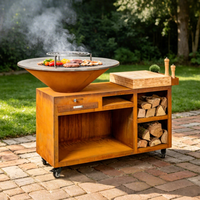 CRUISE Grills BBQ en acier Corten, Grand modèle d'extérieur, Brasero de camping