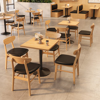Ensembles personnalisés de tables et de chaises de café et de restaurant, cabines de restauration rapide, canapés, tables et chaises