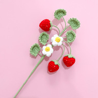 2026 Op maat gemaakte gebreide multi-head fruit haakbloemen katoenen garen patches citroen gardenia bosbes gardenia bosbes haakwerk
