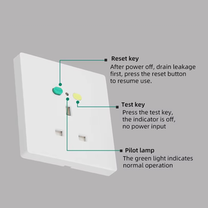 RCD-Wand steckdosen Universal 13A Fehlerstrom schutzmittel Sicherheit 220V GFCI-Tester-Steckdose - Product Image 5