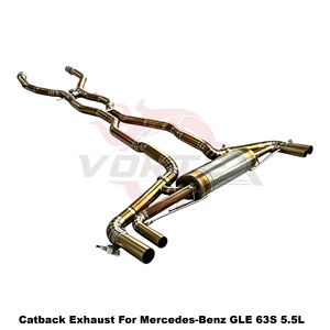 Vortex Worldwide-Workshop Chosen Gold-Ti Piping Kit For Mercedes-Benz GLE 63S 5.5L 2023-2026 Assembly - Product Image 2