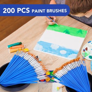 Cọ Sơn Acrylic, Bàn Chải Lông Nylon, Cọ Sơn Dẹt Dùng Cho Tất Cả Các Loại Sơn Dầu, Sơn Màu Nước, Bộ Dụng Cụ Chuyên Nghiệp Cho Nghệ Sĩ - Product Image 5