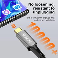 Cable de Datos USB Tipo-C de Función Completa con Chip E-marker, Conector Chapado en Oro, Carga Rápida USB4 de 240W 5A y 40Gbps para Computadora