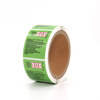 Étiquettes adhésives en rouleau personnalisées à faible MOQ, sans BPA, écologiques, avec logo, pour tubes de baume à lèvres à la vanille, soins des lèvres bio et parfums