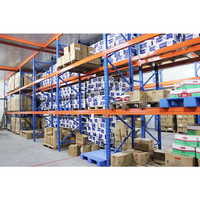 Étagère de stockage de fûts d'huile en acier/fer robuste sur mesure à 2/5 niveaux avec étagères réglables pour entrepôt