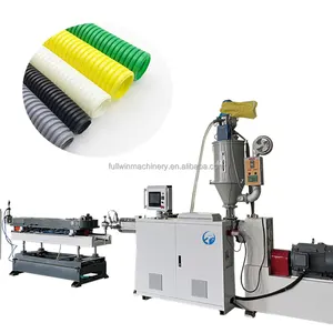 Factory Good Price High Speed Spiral Single Wall PVC PP PA HDPE Flexible Soft Corrugated Electric Conduit Pipe Making Machine