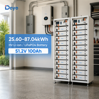 Système de stockage d'énergie solaire domestique empilable Deye BOS-G Pro Split Grade A, batterie solaire 25kWh-87.04kWh LiFePO4 CAN