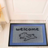Home Shop Functional Oblique Grid oder Holes Fuß matte Custom Design Reinigt effizient Schlamm-, Sand-und Regenwasser-Außen matten