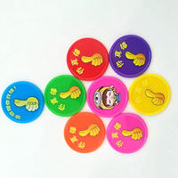 Jetons de poker de casino en ABS durables à motifs personnalisés 37x2mm, accessoires de table de roulette, jetons de jeu en plastique coloré