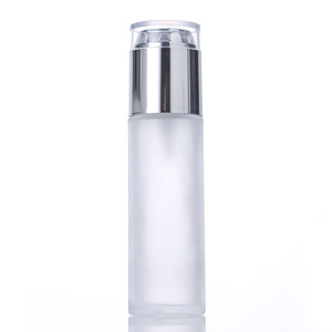 MLM Hot Sale OEM Custom Transparent <b>Glass</b> Spray Bottle Frosted Lotion Pump Bottle Cosmetic Packaging Facial Toner <b>Container</b> - Product Image 1