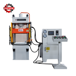 Presse hydraulique verticale à quatre colonnes et trois poutres HIPOW Y32-20T, contrôlée par PLC, moteur 3,7 kW, 220/380/400/415 V, 50/60 Hz, 4T - Product Image 1