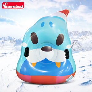 ห่วงยางสโนว์ทูปทรงสิงโตทะเล Samebust ขนาด 157x157 ซม. ทนทาน พกพาสะดวก ของเล่นสกีกลางแจ้งสำหรับผู้ใหญ่ - Product Image 1