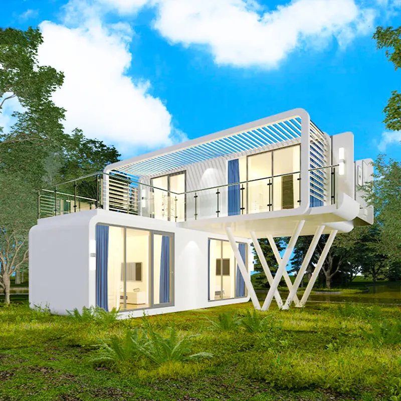 Lage Prijs Mooie Prefab Huis Luxe Huis Moderne Geprefabriceerde Lichte Gauge Stalen Structuur Frame Modulaire Huis Villa Te Koop