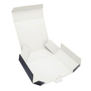 Boîte de rangement pliable bleue 13,5x13,5x5,5 cm, conteneur décoratif - Product Image 3