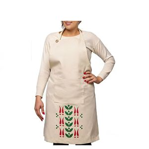 Tabliers en coton égyptien durables avec grandes poches, anti-déversement, style cuisine classique, en stock, délai de livraison d'échantillon de 7 jours - Product Image 1