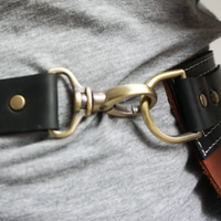Tablier de travail en cuir véritable pour homme, demi-longueur, avec logo personnalisé, pour barista, barbier, grillades, restaurant, chef, jardin, rafraîchissant