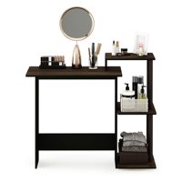 Bureau d'ordinateur portable pliable en bois pour salon, petit, portable, multifonctionnel, pour étude et bureau, avec rangement