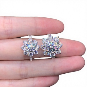 New Popular Silver 925 Original Platinum Plated 2 Carat Brilliant Cut Moissanite Prong <b>Set</b> D Color FL <b>Ring</b> <b>Women</b> Gift Fine - Product Image 2