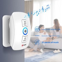 Timbre Inalámbrico Inteligente KERUI, el Más Vendido de Fábrica, con Control por Aplicación, Música, Enchufable, de Alto Decibelio, para Puerta de Entrada