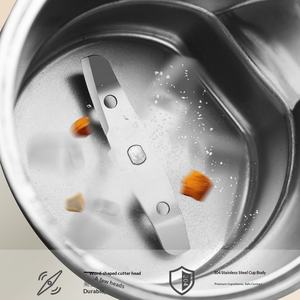 Moulin à café électrique multifonctionnel, broyeur d'herbes et d'épices, machine à moudre les grains, broyeur de poudre, lame en acier inoxydable - Product Image 4