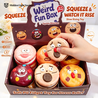 Jouet Squishy en PU en forme de Biscuit à Rebond Lent, Jouets Sensoriels Anti-Stress, Boîte Mystère, Jouets Promotionnels en Gros