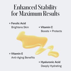 Suero Facial para Hombre con Vitamina C, E y Ácido Ferúlico, Aclarante, Blanqueador, Reafirmante y Antienvejecimiento - Product Image 4