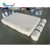 Plate-forme flottante gonflable pour le nettoyage des bateaux Quai de travail gonflable pour l'amusement Matériel de point de chute durable