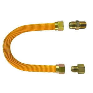 Connecteurs d'appareils à gaz approuvés CSA en gros d'usine tuyau de connexion de connecteur de gaz flexible