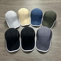 Gorra de Béisbol Unisex con Logotipo, Impermeable, de 5 Paneles, 100% Poliéster Oxford, Corona Suave de Velour, Cierre de Hebilla Metálica, Ligera y Transpirable