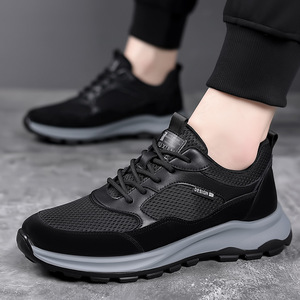 Zapatillas deportivas de punto para hombre, estilo primavera 2026, con parte superior de malla, transpirables, antideslizantes, informales, estilo papá. - Product Image 2