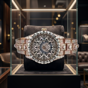 AMBER JEWELS Reloj de cuarzo de lujo con diamantes para mujer, caja cuadrada plateada, cristal de zafiro, esfera analógica, cierre de hebilla, 46 mm, CITIZEN - Product Image 3