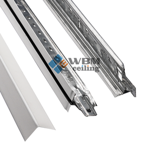 Trắng thạch cao Trần gạch cho phòng tắm mạ kẽm thép thả trần với T-Bar Runner đồng bằng treo lưới hệ thống - Product Image 1