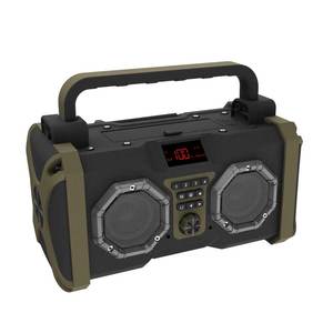 Radio solaire multifonctionnelle avec haut-parleur, gadget d'urgence, SOS, manivelle, charge solaire USB, étanche IPX5, supportant FM/AM/NOAA/WB DAB, radio nocturne - Product Image 1