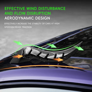 Générateur de <span class=keywords><strong>vortex</strong></span> de toit automobile Aileron ABS Déflecteur de vent Aile Adhésif non percé Aileron de toit universel Style Sport Aileron de toit de voiture - Product Image 3