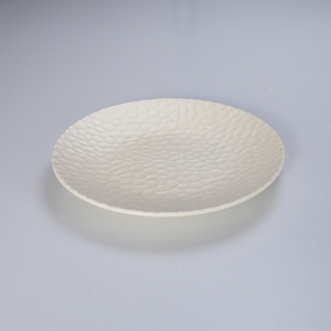 Nhà máy tùy chỉnh rèn kết cấu melamine tấm không thể phá vỡ đồng bằng màu trắng Nhựa Bộ đồ ăn Matt bề mặt nhà món ăn tấm - Product Image 2