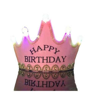 Customizable LED Luminous Crown Party <strong>Hat</strong> for Children's Christmas <strong>Easter</strong> Ramadan Decorations Inspired Chinese Birthday Princess - Product Image 5