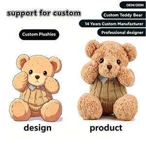 Orsacchiotto di <span class=keywords><strong>Peluche</strong></span> con Maglione Lavorato a Maglia, Logo Personalizzato, Morbido Pupazzo Imbottito, Vendita all'Ingrosso - Product Image 1