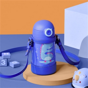 Children Bpa Free School Cute Pattern Water <b>Bottle</b> Stainless <b>Steel</b> Kids Water <b>Bottle</b> With Straw Drinking Kids Drink Water <b>Bottle</b> - Product Image 3