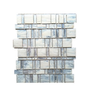 Gương Khảm Tường Bằng Kính Ngọc Trai Ảo Ảnh Nền Sàn Gỗ Trắng Trang Trí Tường Phòng Khách Phòng Tắm Quán Bar - Product Image 1