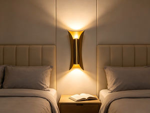 Lámpara de Pared Moderna con Acabado de Latón, Aplique LED de Pared, Luz de Fondo para Dormitorio, Sala de Estar o Pasillo - Product Image 2