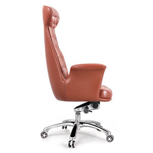 Silla de cuero genuino PU moderna de lujo al por mayor de fábrica OEM silla de oficina ejecutiva giratoria reversible ajustable - Product Image 3