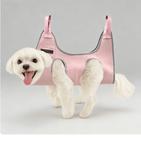 HEDYS GROOMING Hamac de toilettage classique en coton léger pour animaux de compagnie – Sangle réglable et confortable pour la coupe des ongles et le soin du pelage