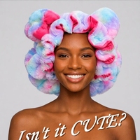 Bonnet de nuit moelleux en gros de 35 cm avec doublure en satin, oreilles d'ours et nœud, idéal pour femmes, spa et voyage