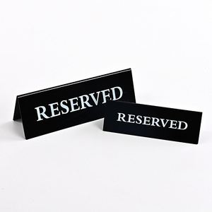 Acrylic Inverted Triangle <b>Table</b> <b>Card</b> Customization for Hotel & Restaurant Reservations Model TY-003 Desktop Display Rack - Product Image 6