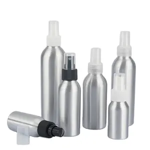 铝瓶喷雾喷雾瓶空笔芯银铝金属瓶，带白色黑色喷雾