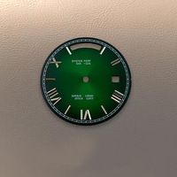 Cadran de montre double calendrier romain 31 mm, aiguilles rose/or/argent, compatible avec le mouvement 8285, plusieurs couleurs disponibles