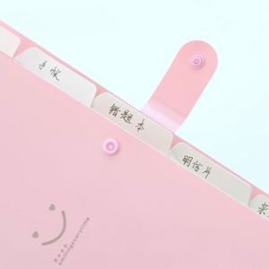 A4 Letter Size PP Expanding Wallet Organizer <b>File</b> <b>Folder</b> with Tabs Filing Product - Product Image 3